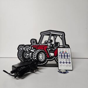 AEBI TT77 LED Lampe – Handmade im Emmental | 3D‑Druck Traktor Lampe
