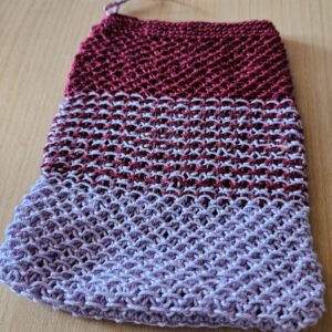 Handgemachter Duschplätz Bordeaux & Flieder