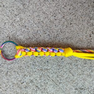 Paracord-Schlüsselanhänger – Gelb