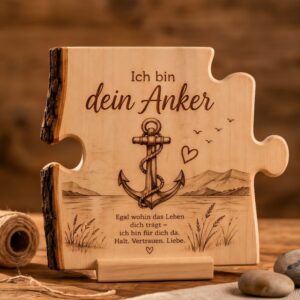 Holzbild «Ich bin dein Anker»