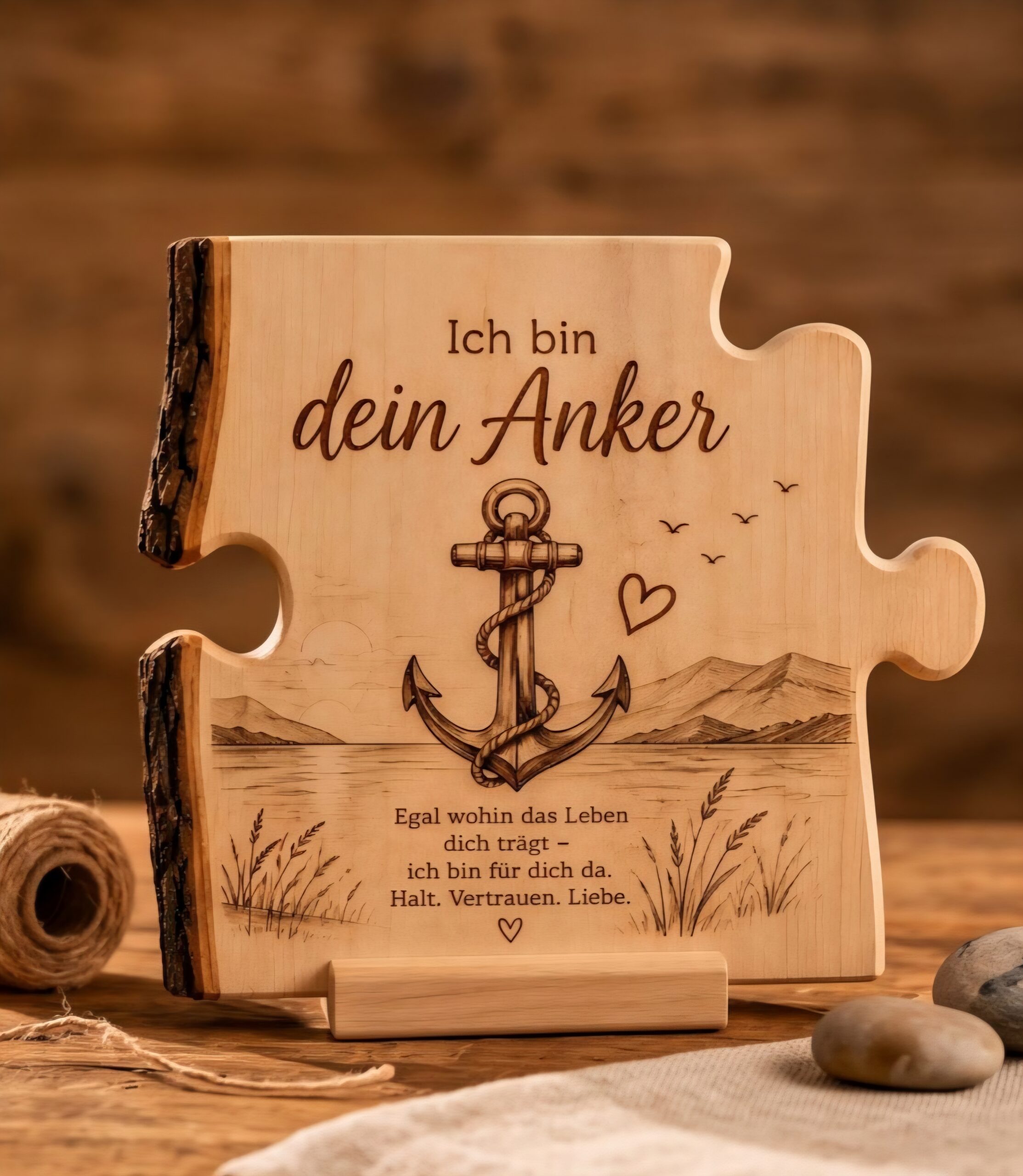 Holzbild «Ich bin dein Anker»