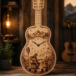 Gitarren-Wanduhr – handgefertigt im Emmental