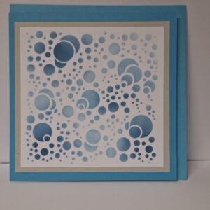 Karte Blue Bubbles