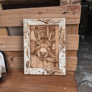 Holzbild «Eselcharme»